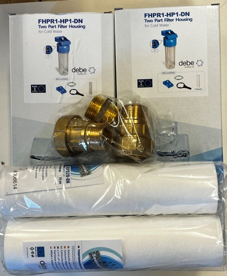 Standard 10-tums dubbelfilterpaket