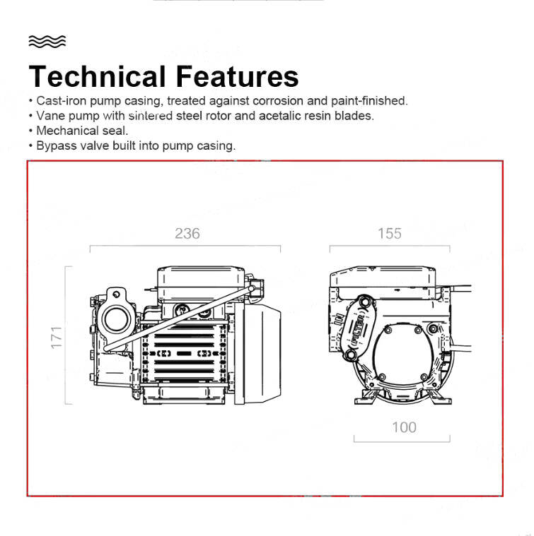 REA! Dieselpump 80 l/min 230V