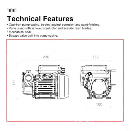 REA! Dieselpump 80 l/min 230V