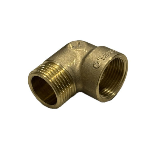 Piusi Elbow Mässing 1'' inv-utv.