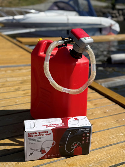Batteridriven bränslepump för kanna