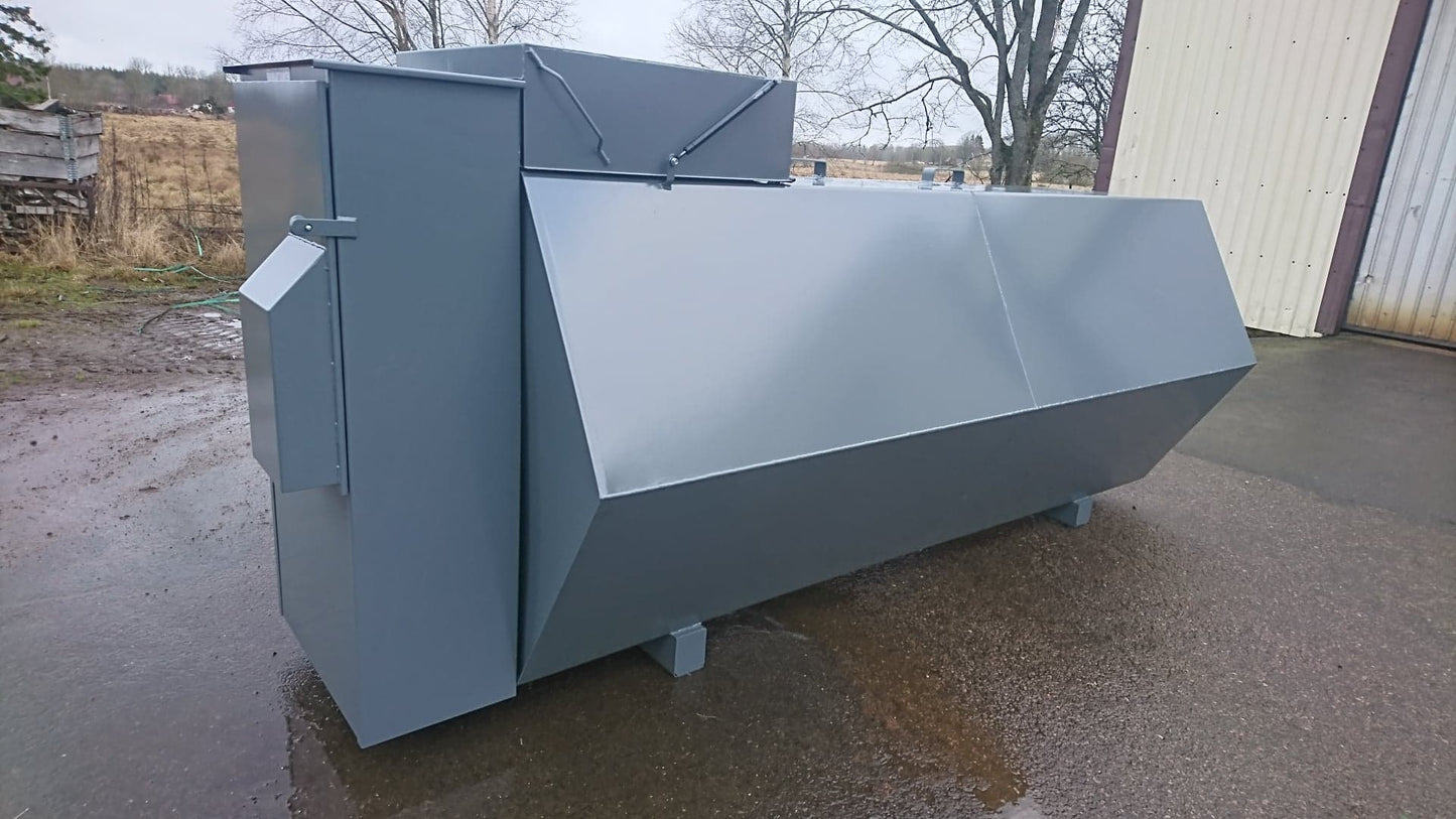 Stationär ståltank 2300L, 3500L och 5000L "lantbrukstank"