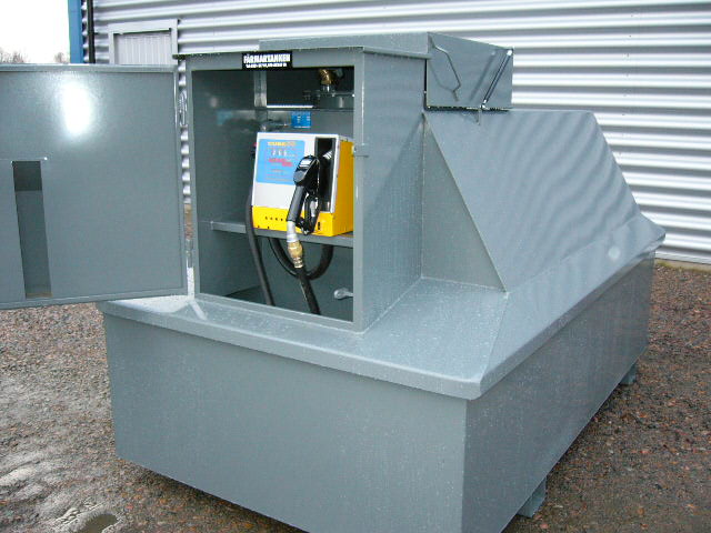 Stationär ståltank 2300L, 3500L och 5000L "lantbrukstank"