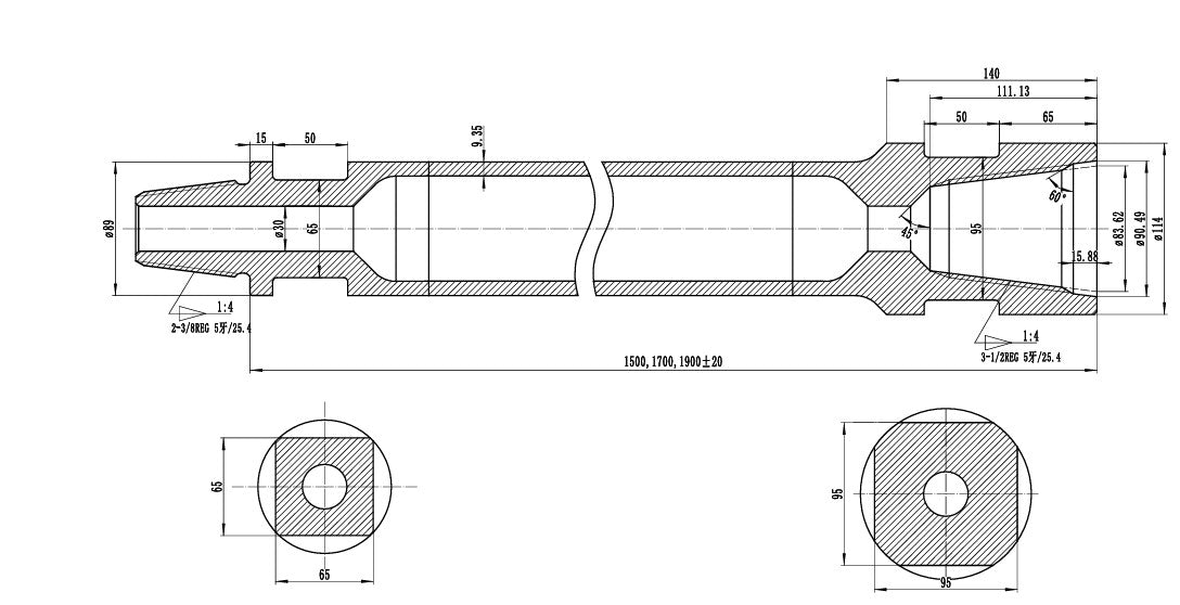 Startrör/Tungrör Ø89-114