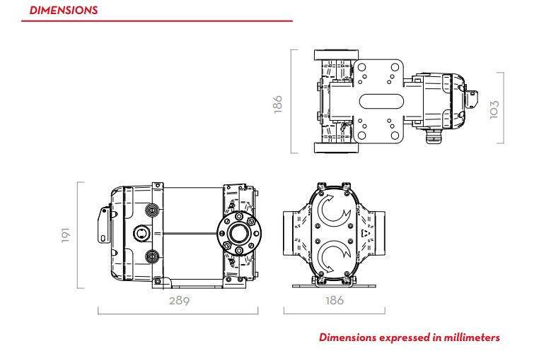 Hjälppump 85 l/min 12V