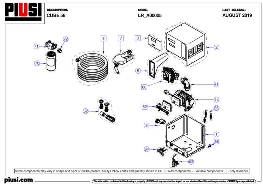 Pump för Cube 56/70 (Reservdel)