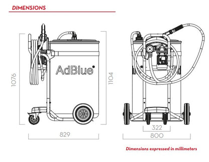 Piusi FLIPPER AdBlue-vagn