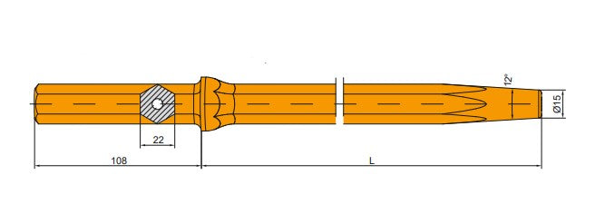 Halsstänger - 12° kon