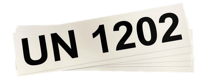 Varningsskyltar för dieseltankar